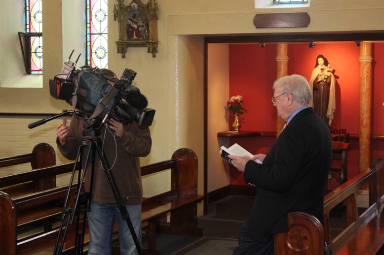 Being filmed for Nationwide Programme, March 2012