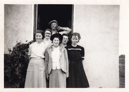 Outside the 'town house' in Enniscrone